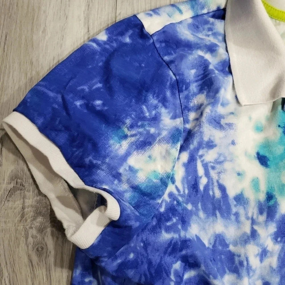 US Polo Assn Womans  Blue/Green/White Tie Die T-Shirt Dress XXL. - Picture 5 of 6